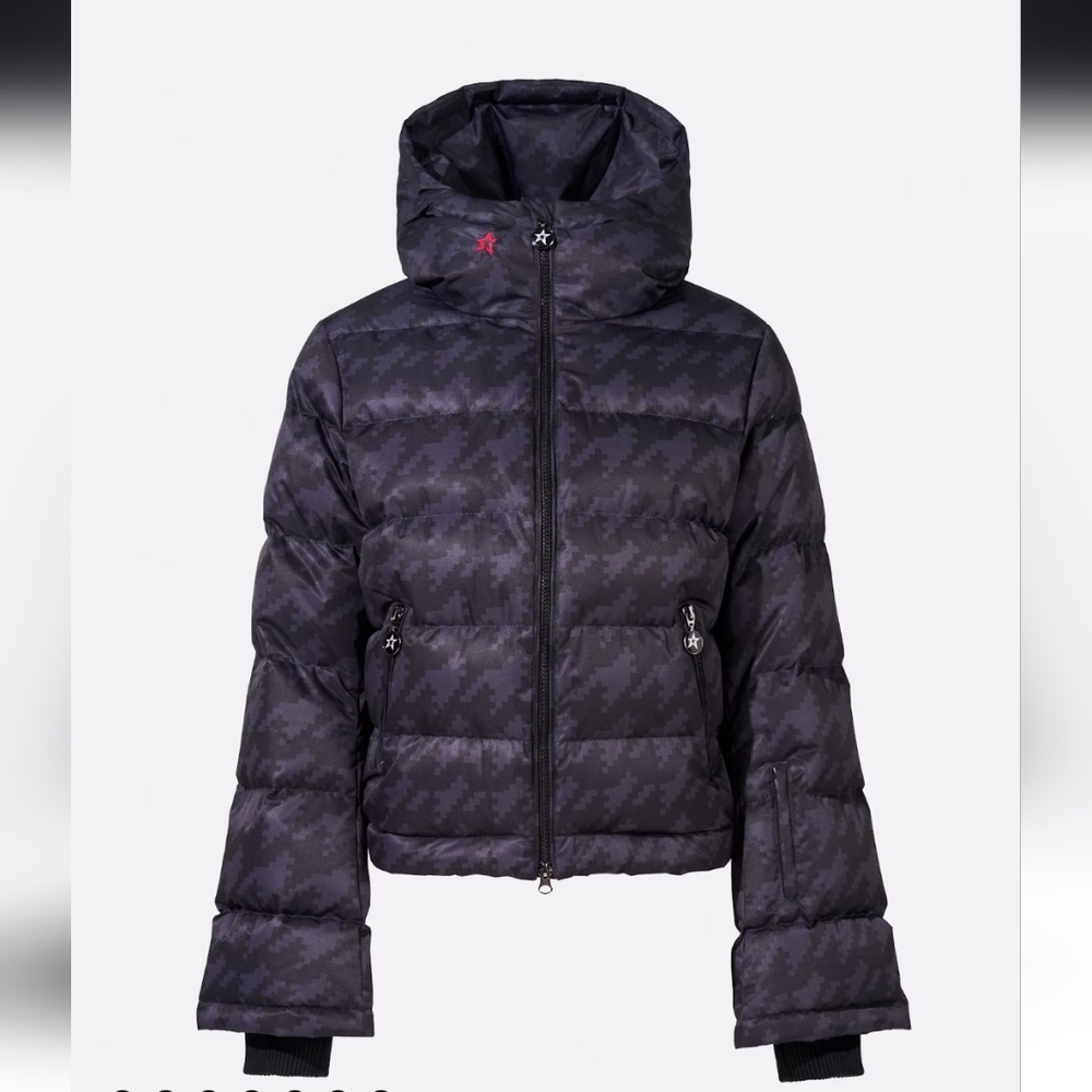 Perfect Moment Houndstooth Polar Ski Jacket Balck Perfect Moment Polar Flare